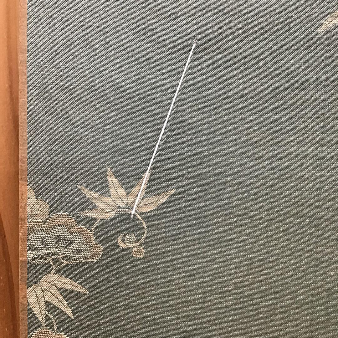 K茶道具　掛軸　御色紙掛軸(写真の色紙は付属していません)　紙箱　S993KJ