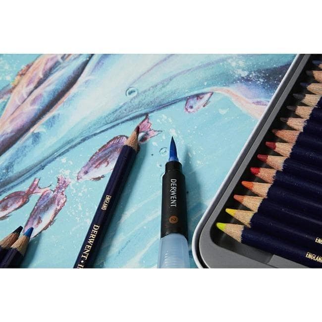 【新品未使用】DERWENT INKTENSE水彩色鉛筆36本セットダーウェント