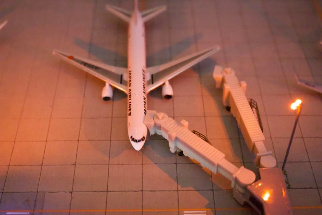 1/500 空港ジオラマ 最大5機駐機可能 フル電飾 フルスクラッチ 引取歓迎