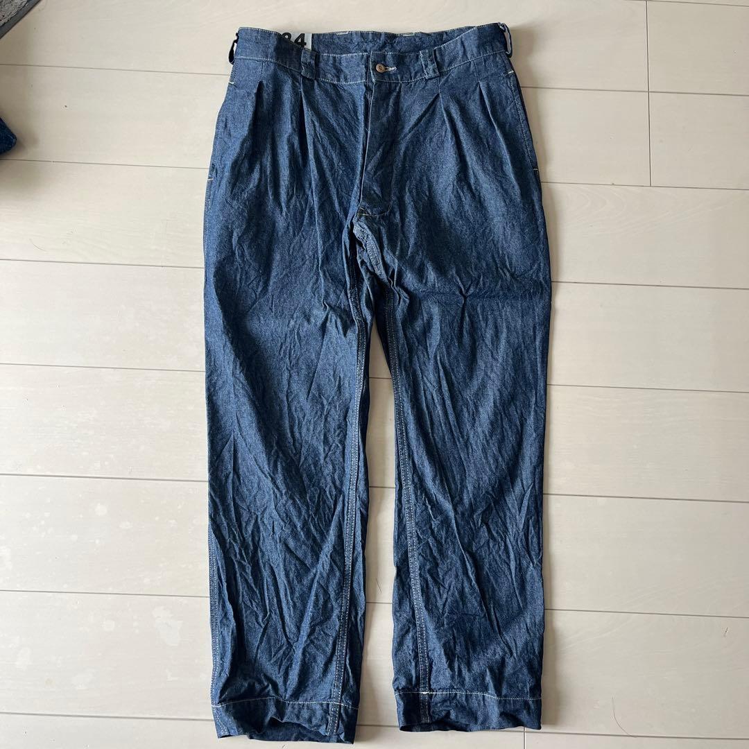 WAIPER.inc フランス軍 M-52 シャンブレー ツータック トラウザー