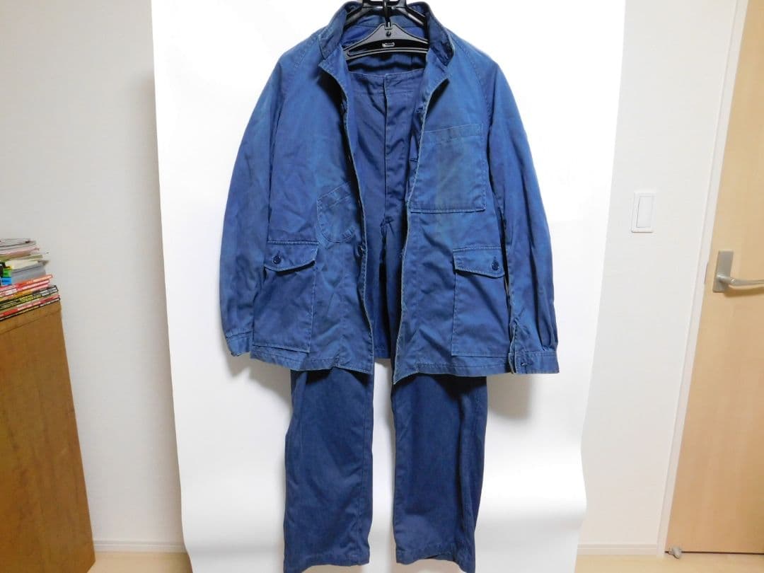 日本国有鉄道　旧国鉄作業服上下　＆　セーフティ安全反射ベスト　西条駅