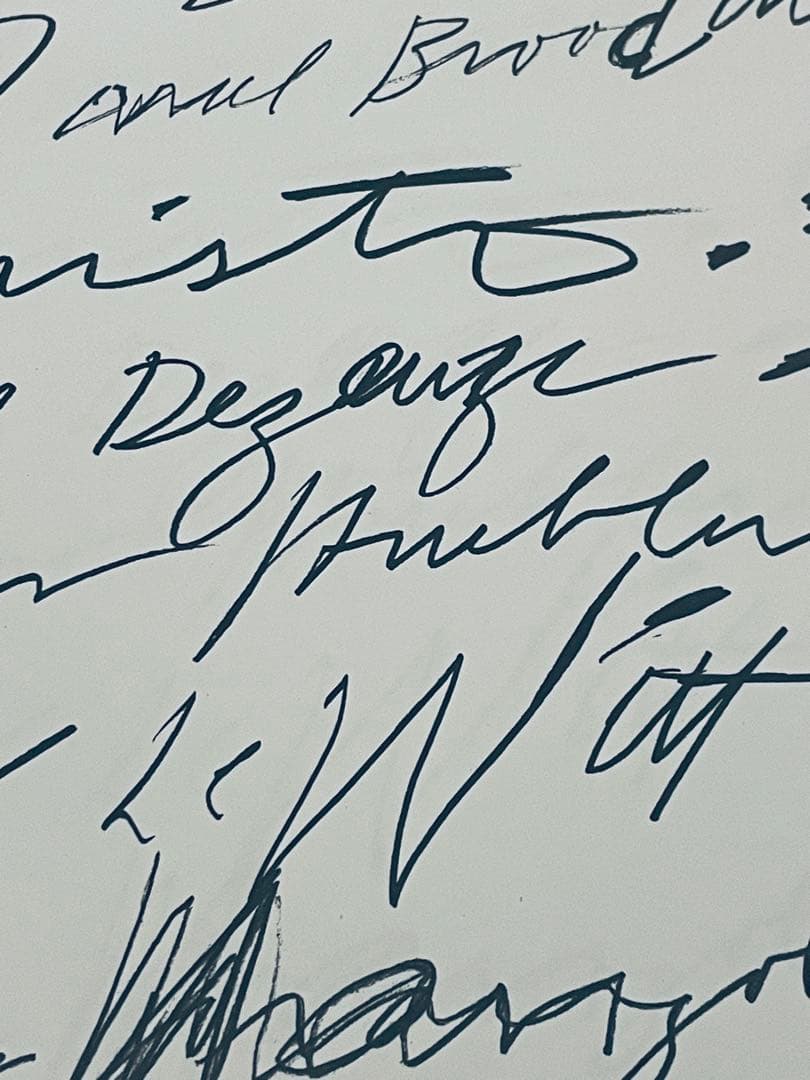 新品正規品 サイ・トゥオンブリー Cy Twombly1972 ポスター額装付き