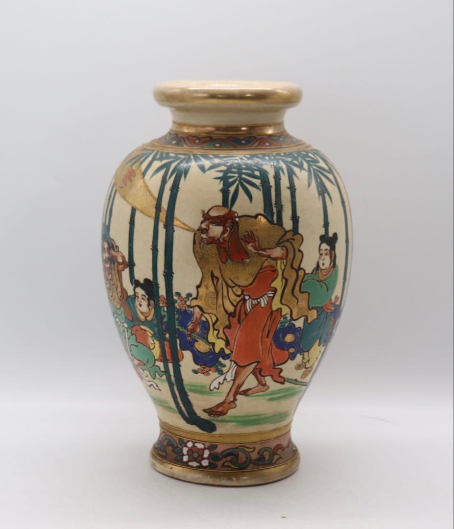 時代　薩摩焼　人物紋　送料込み250312