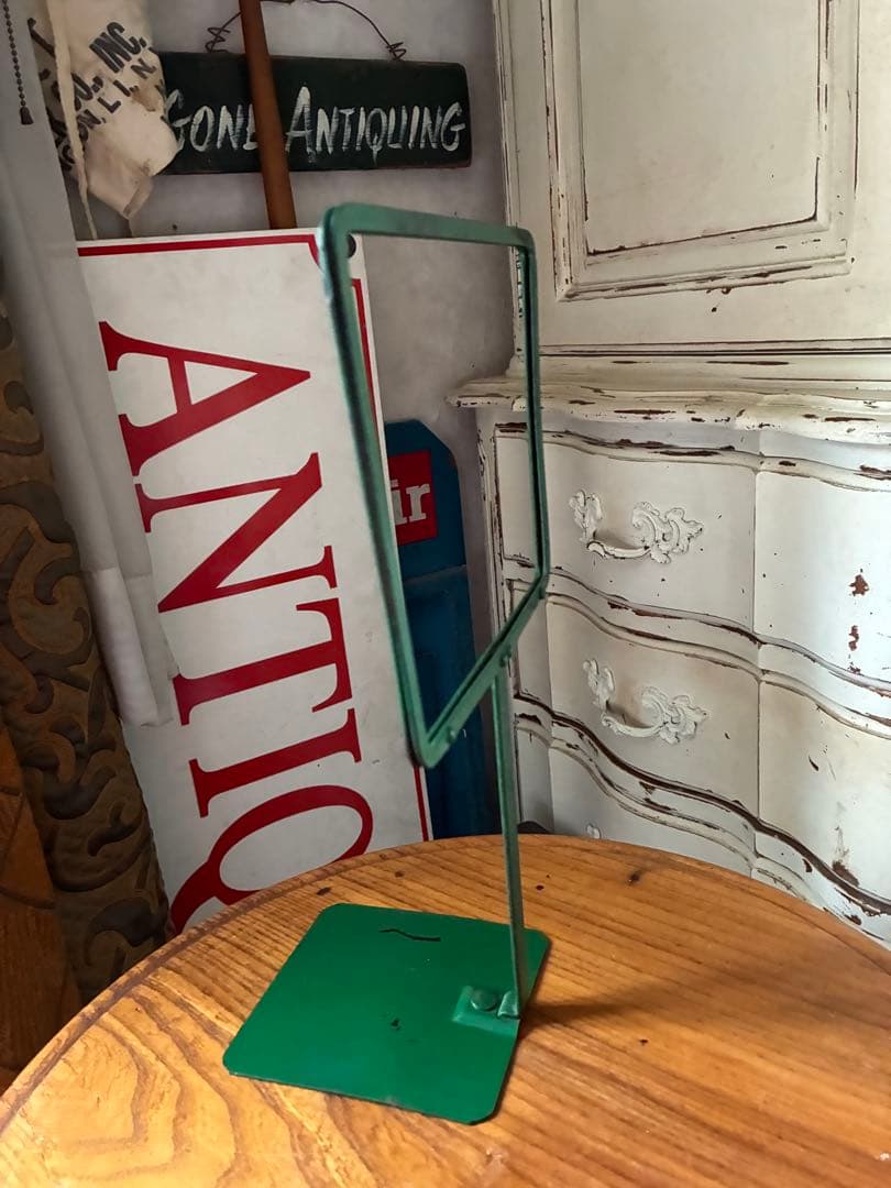 フランス　アンティーク　メタル　ディスプレイ　フォト　ポップ　スタンド　写真立て