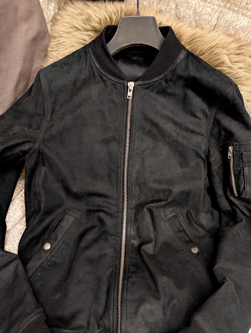 m*u様 稀少モデル　F/W 14　リック・オウエンス　カーフヌバック&カシミア