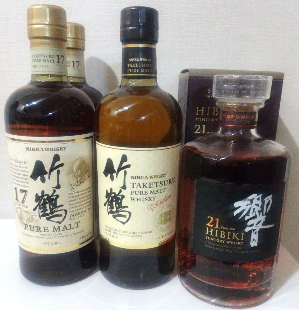 竹鶴17年　竹鶴　響21年　4本セット