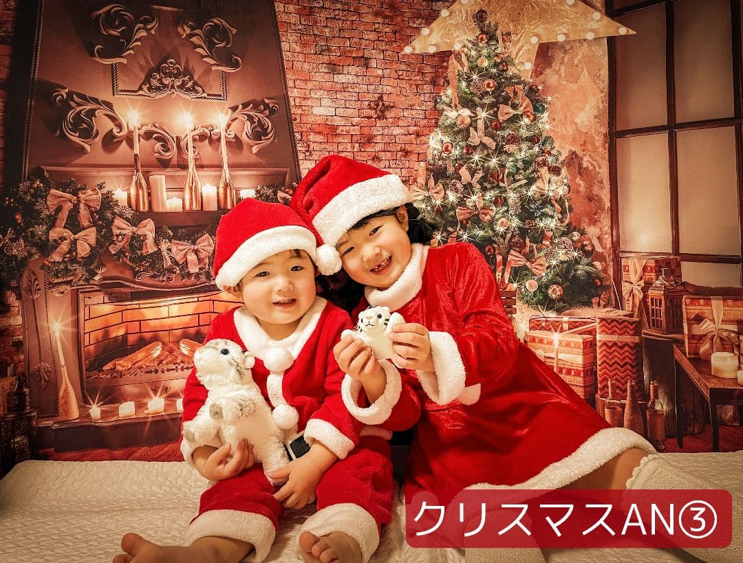 業務用トリミングチョーカー+背景布　クリスマスツリー　ペットサロン　雪　犬