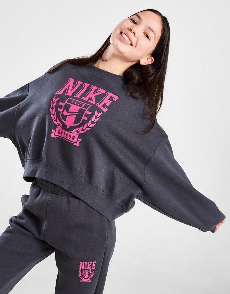 150 グレー ピンク ナイキ トレンド クルー パンツ セットアップ