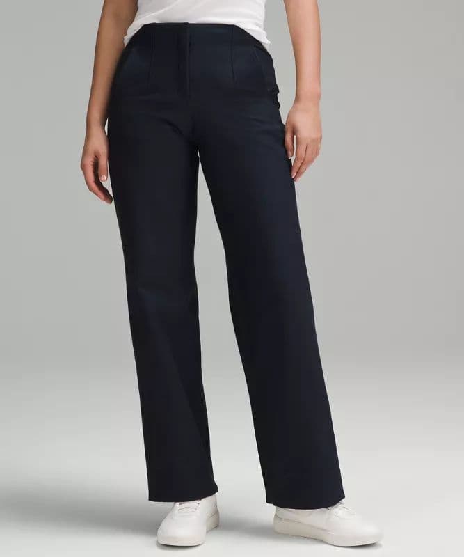 Lululemon ネイビー ワイドパンツ (新品タグ付き)