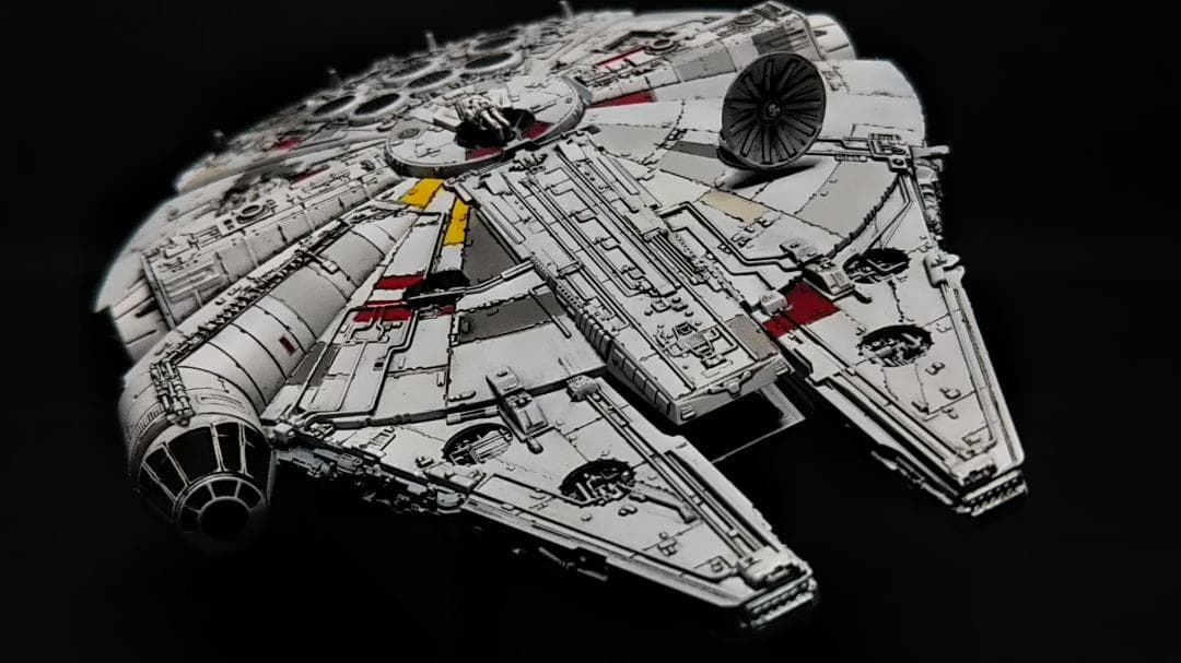 ミレニアムファルコン 電飾改修 塗装済 完成品 塗装 1/350