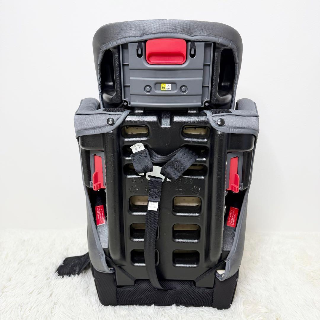 極美品 Aprica エアグルーヴAC ジュニアシート チャイルドシート グレー