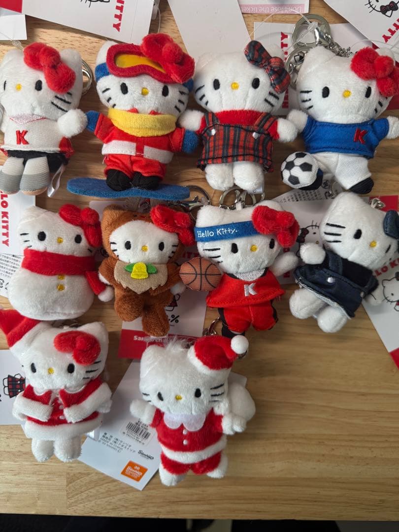 LOWRYS FARM トイキーホルダー キティ　Me% クリスマス　未使用