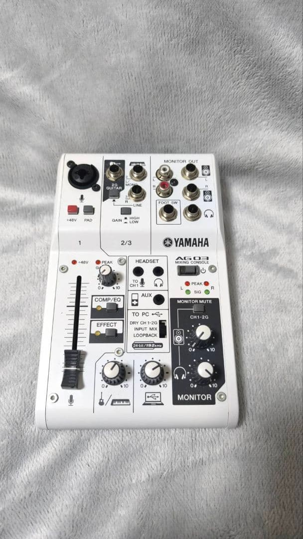 AT2035コンデンサーマイク+AT8705マイクアーム+YAMAHA AG03