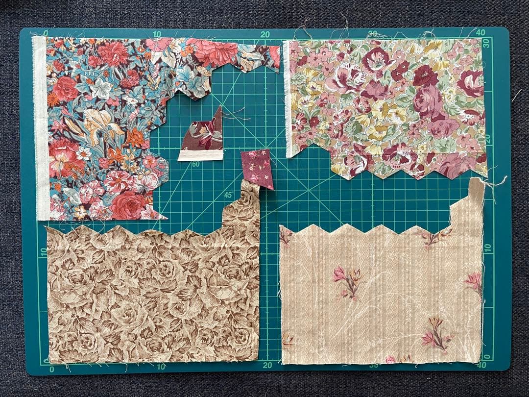 （370）正六角形 パッチワーク 製作途中