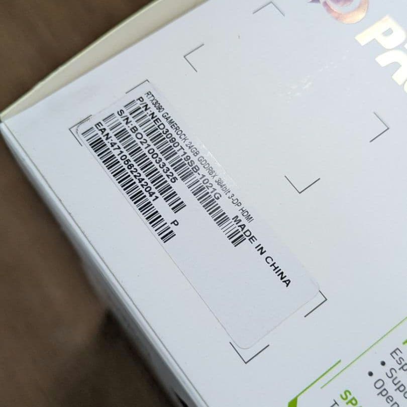 グラフィックボード・グラボ・ビデオカード PALIT GeForce RTX 3090 GameRock