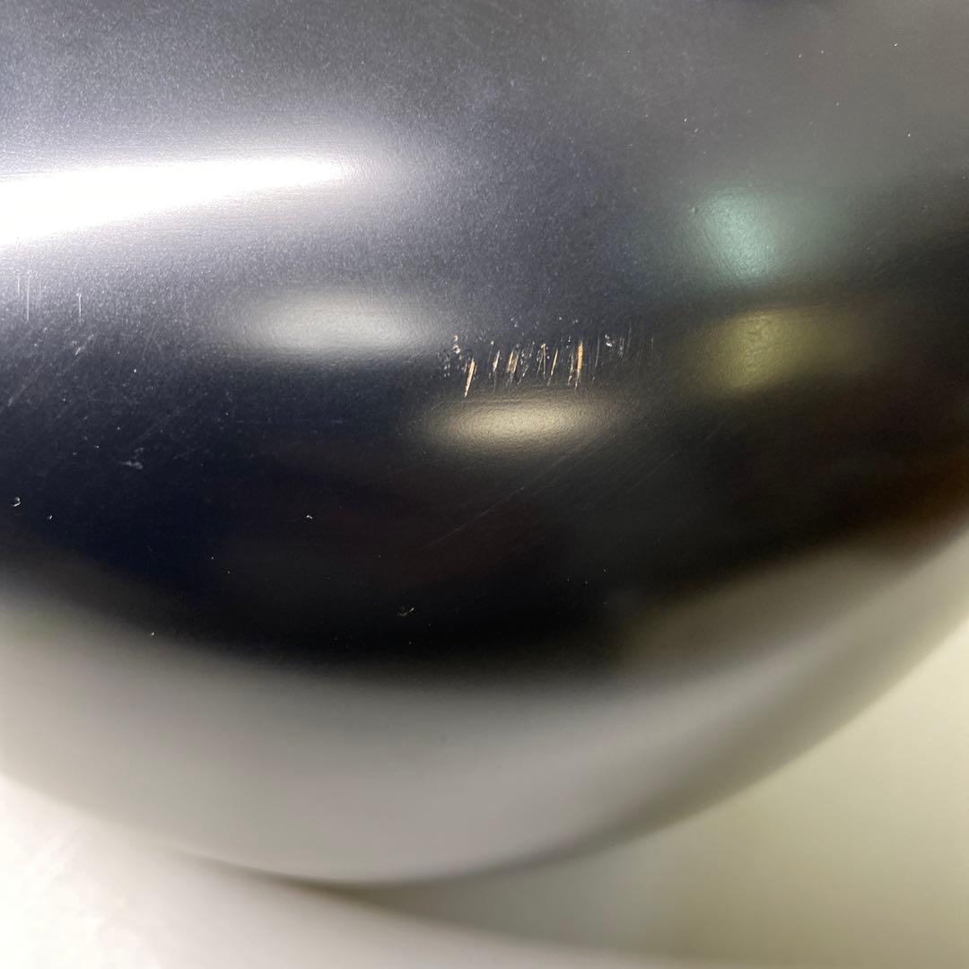 【茶道具】　金森紹栄作　唐銅眉風炉　(共箱)