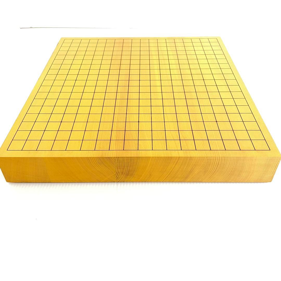 美品 本榧 碁盤 ハギ盤 2寸 二寸 6kg はまぐり碁石 囲碁 将棋 卓上盤