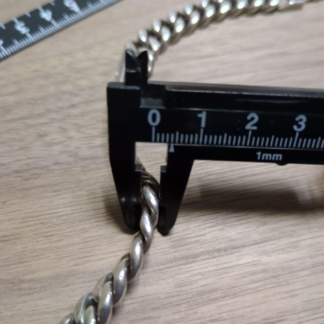 IDプレートシルバー ブレスレット 重量級 ノーブランド