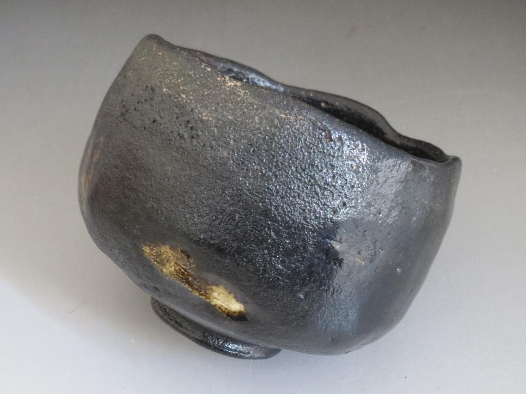 佐々木昭楽　光悦写　黒茶碗　茶道具　茶碗