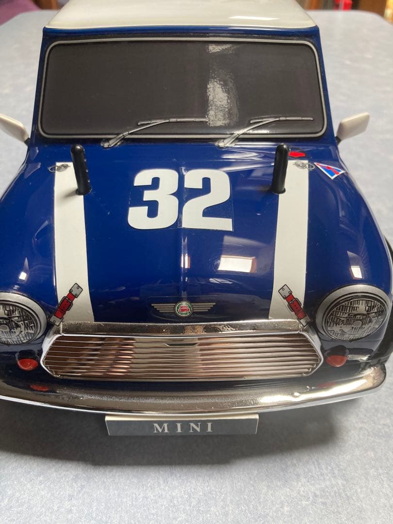 【タミヤRCカー】1/10ローバーミニクーパークーパー未走行品•メカ、プロポ付き