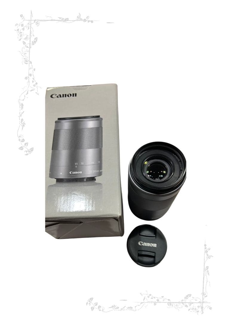 美品Canon EF-M 55-200mm レンズ