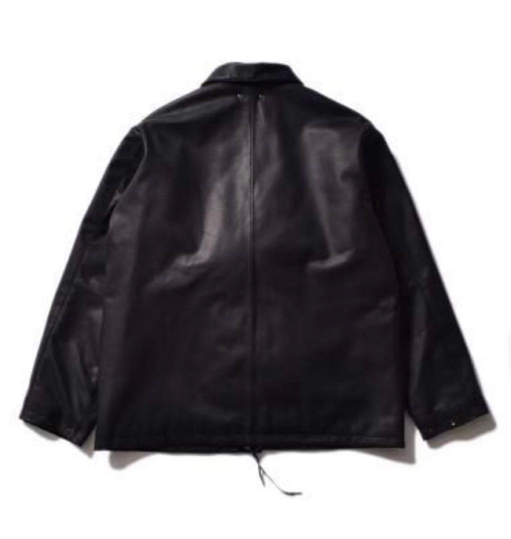 マインデニム　Sheep Leather Coach JK BLK