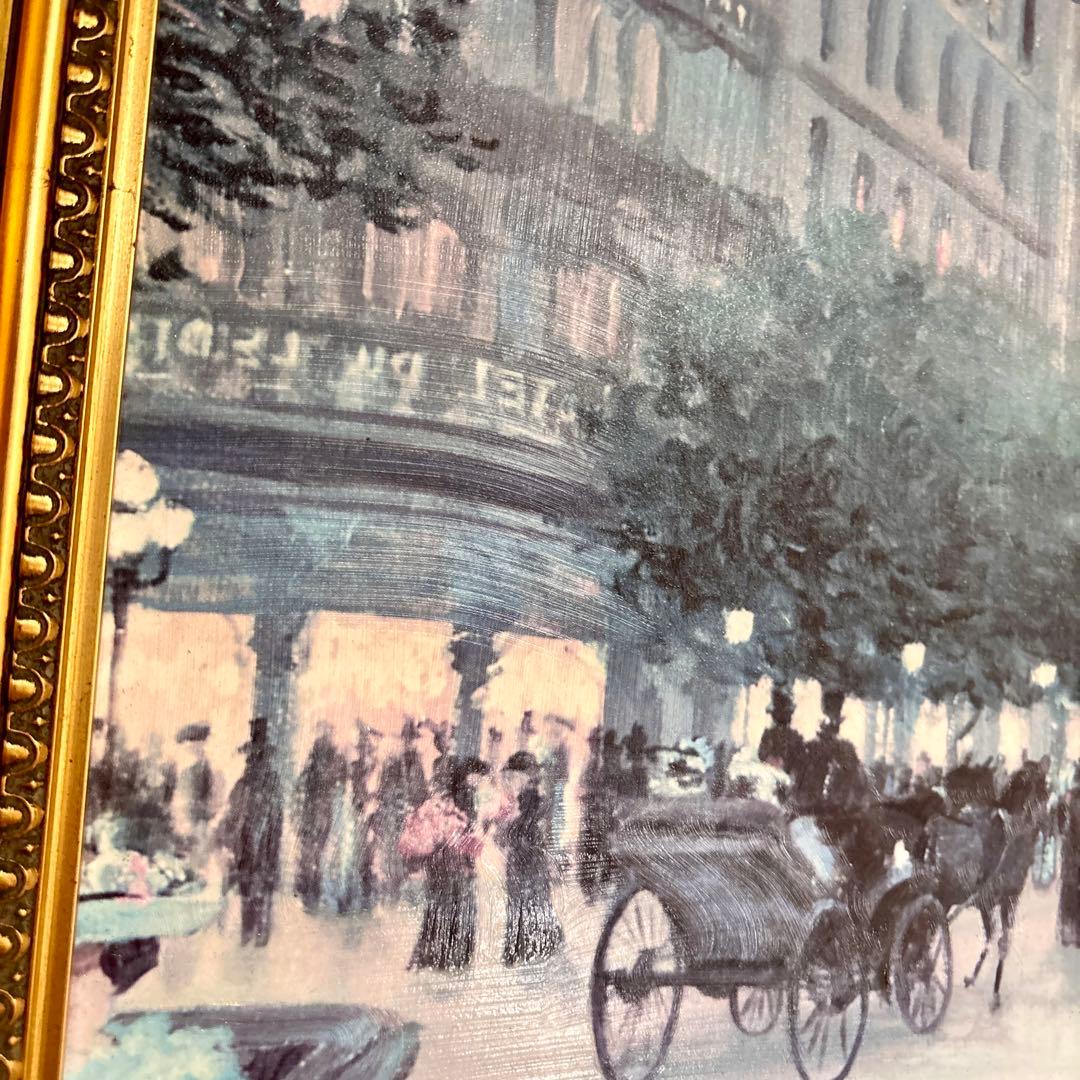 イタリアDemain 絵画 c.kieffer \"AN EVENING OUT\"