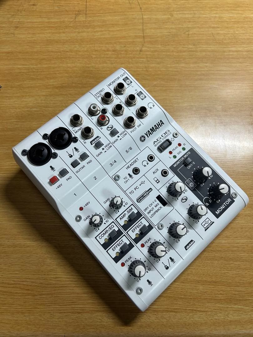 【ケーブル付き】YAMAHA AG06 ウェブキャスティングミキサー (ヤマハ)