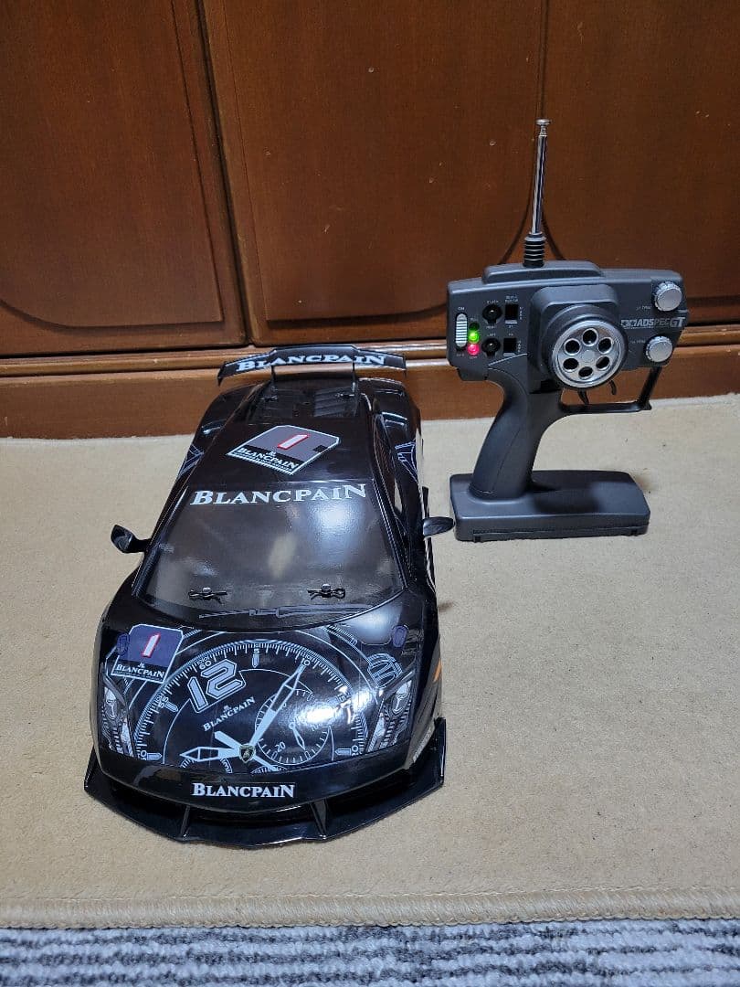タミヤラジコン　TT01シャーシランボルギーニガヤルドボディメカ付