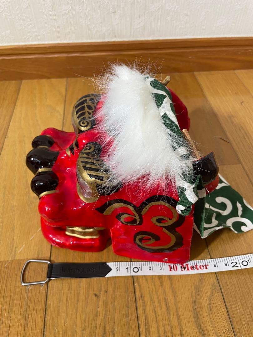 獅子頭 獅子舞 赤獅子 縁起物 魔除け 置物