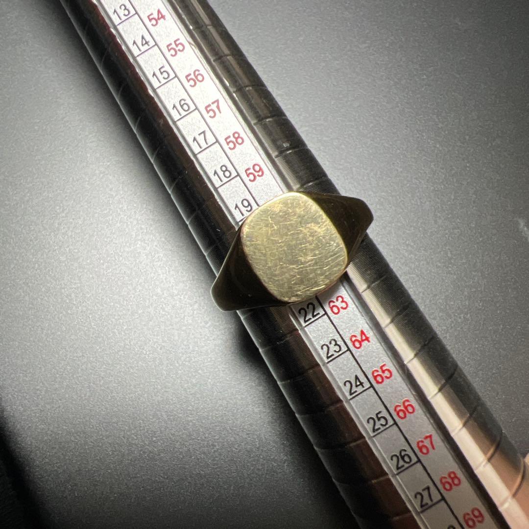 9ct シグネットリング 印台リング　ヴィンテージ 9金
