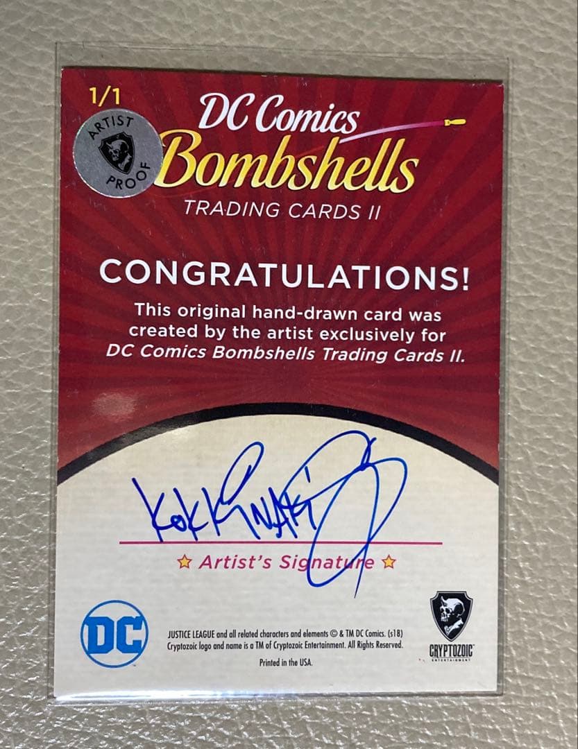 Cryptozoic DC Comics Batman 1/1 スケッチカード