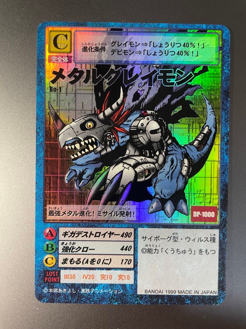 【極美品】Bo-1 メタルグレイモン　1999当時品