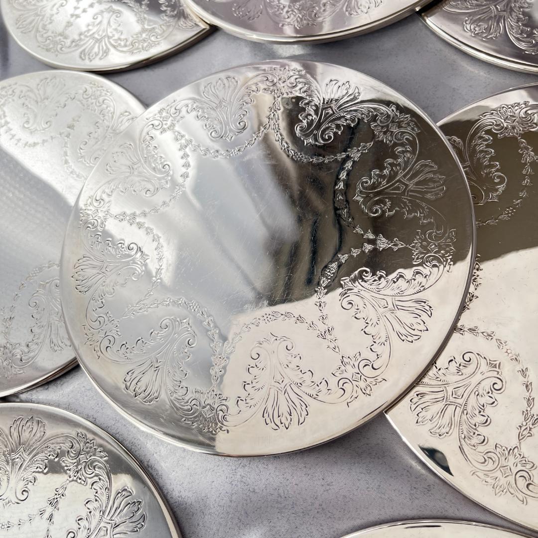 【英国】 プレースマット 8枚17cm / サービングマット 2枚23cm