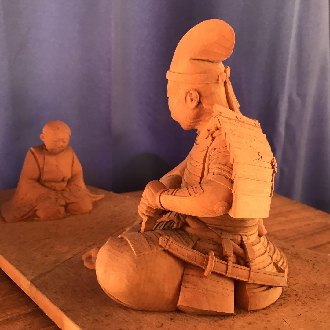 大楠公庭訓像　高村光雲直門　岩崎光仁作　天然識　値下げ