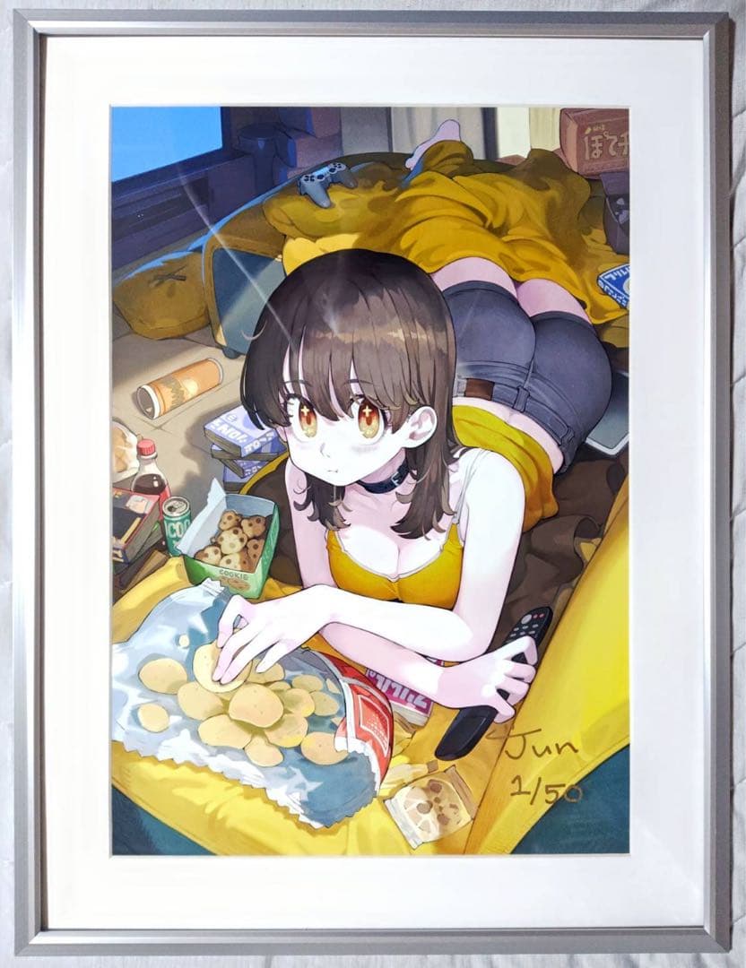 じゅん先生 直筆サイン入り A3サイズ ジークレー 限定品