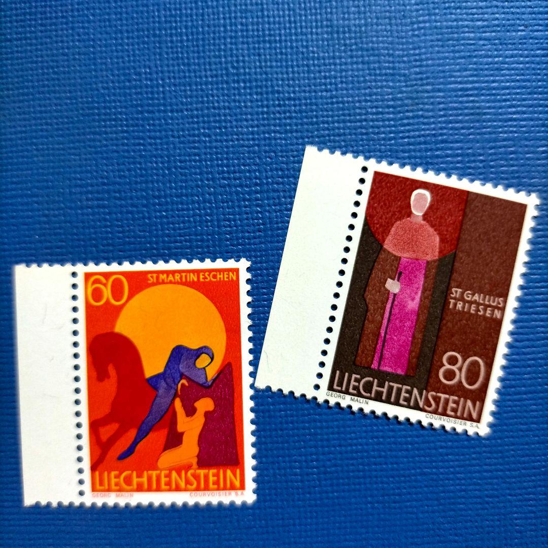 2987 外国切手 リヒテンシュタイン 1967年 牧師 宗教物語 5種