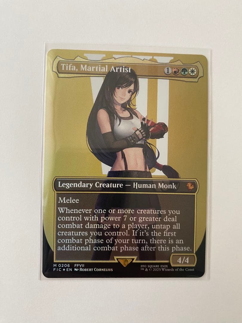 R*y様 格闘家、ティファ　ボーダーレスfoil 英語版　MTG