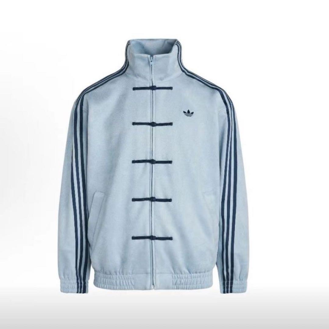 adidasアディダス 中国限定 蛇年トラックジャケットライドブルーLサイズ”