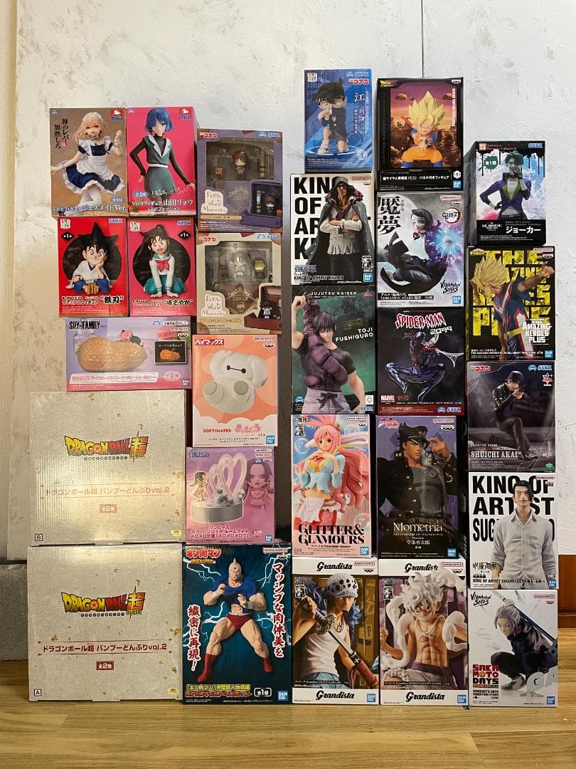 未開封/被りなし ジャンプ系作品メイン プライズ フィギュア 27点セット