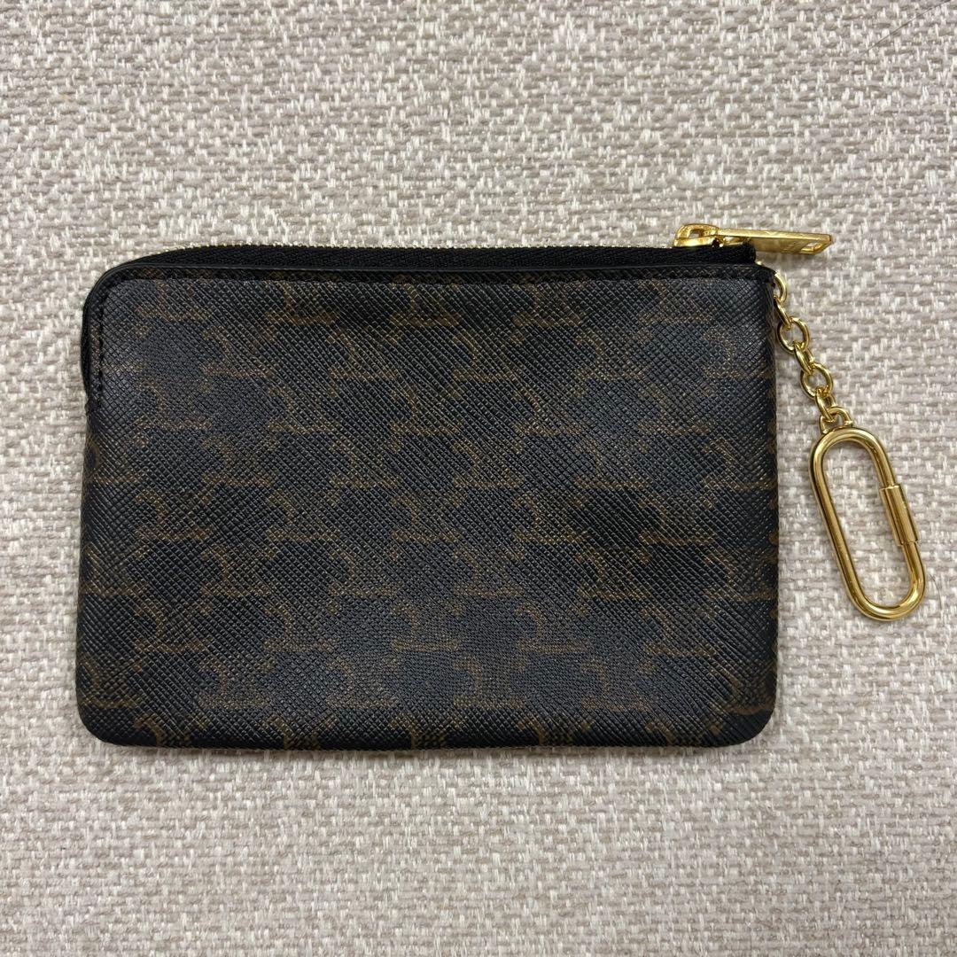 CELINE セリーヌ トリオンフ キーリング付き ケース 財布