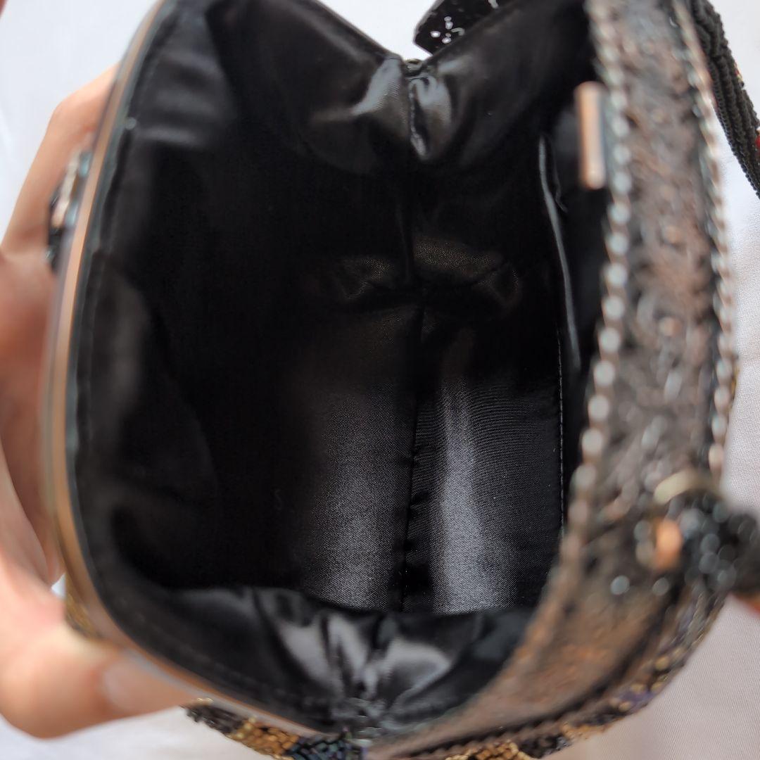 LUMY フォーマルバッグ 総ビーズバッグ モルティ ハンドバッグ