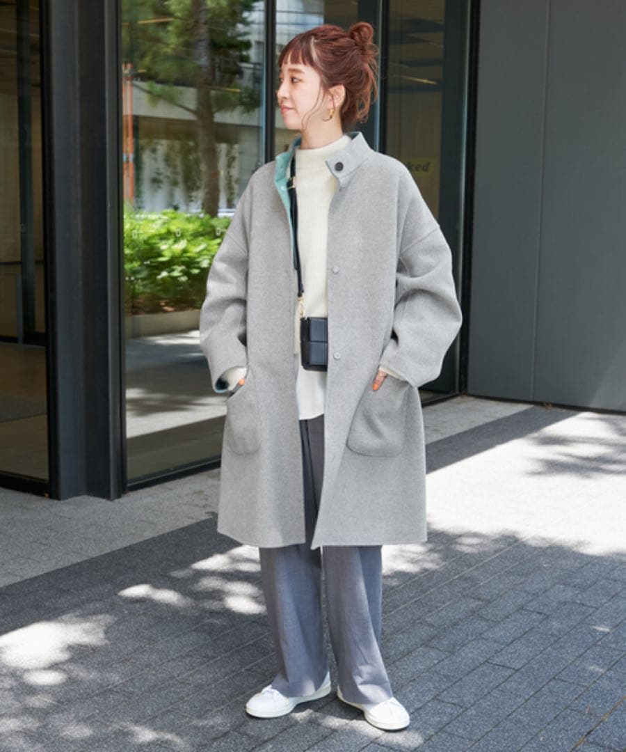 【極美品】B.C STOCK ブレンドリバーシブルミドル丈コート