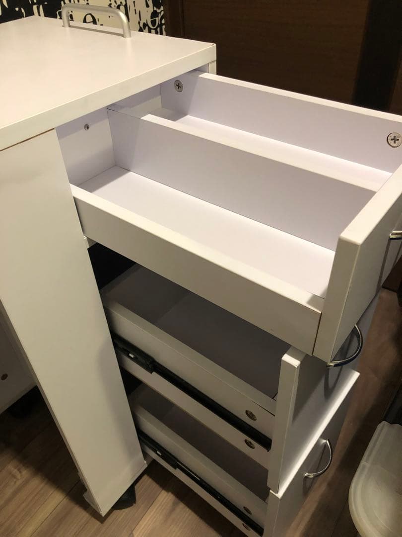 折りたたみ ネイルテーブル ホワイト