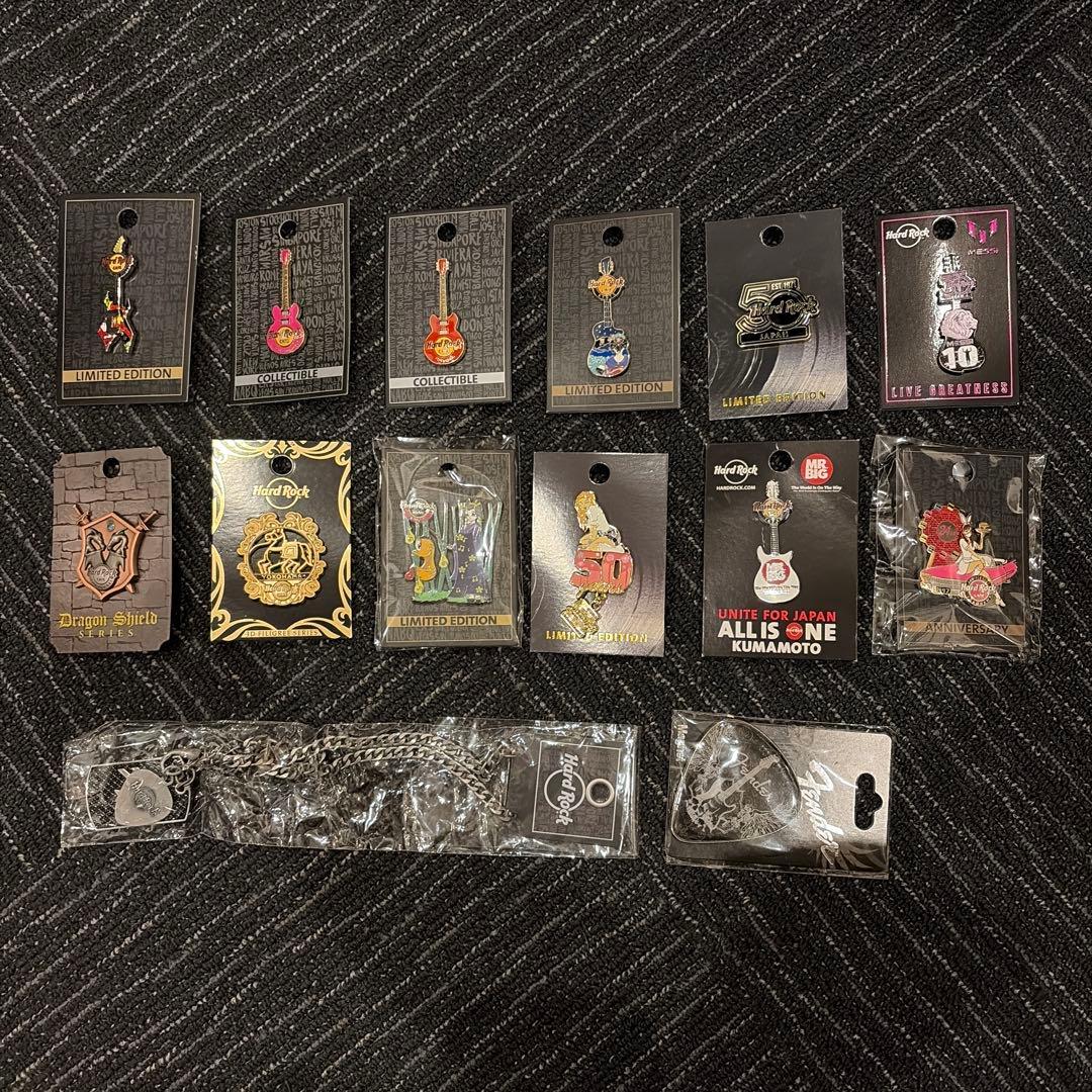 “Hard Rock CAFE”ピンバッジ(12点セット)