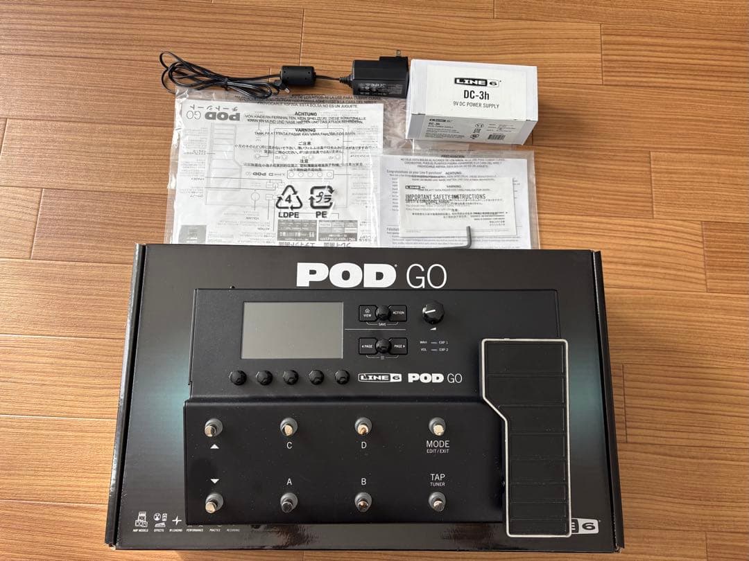 LINE 6 POD GO ギターエフェクター【箱/付属品付】