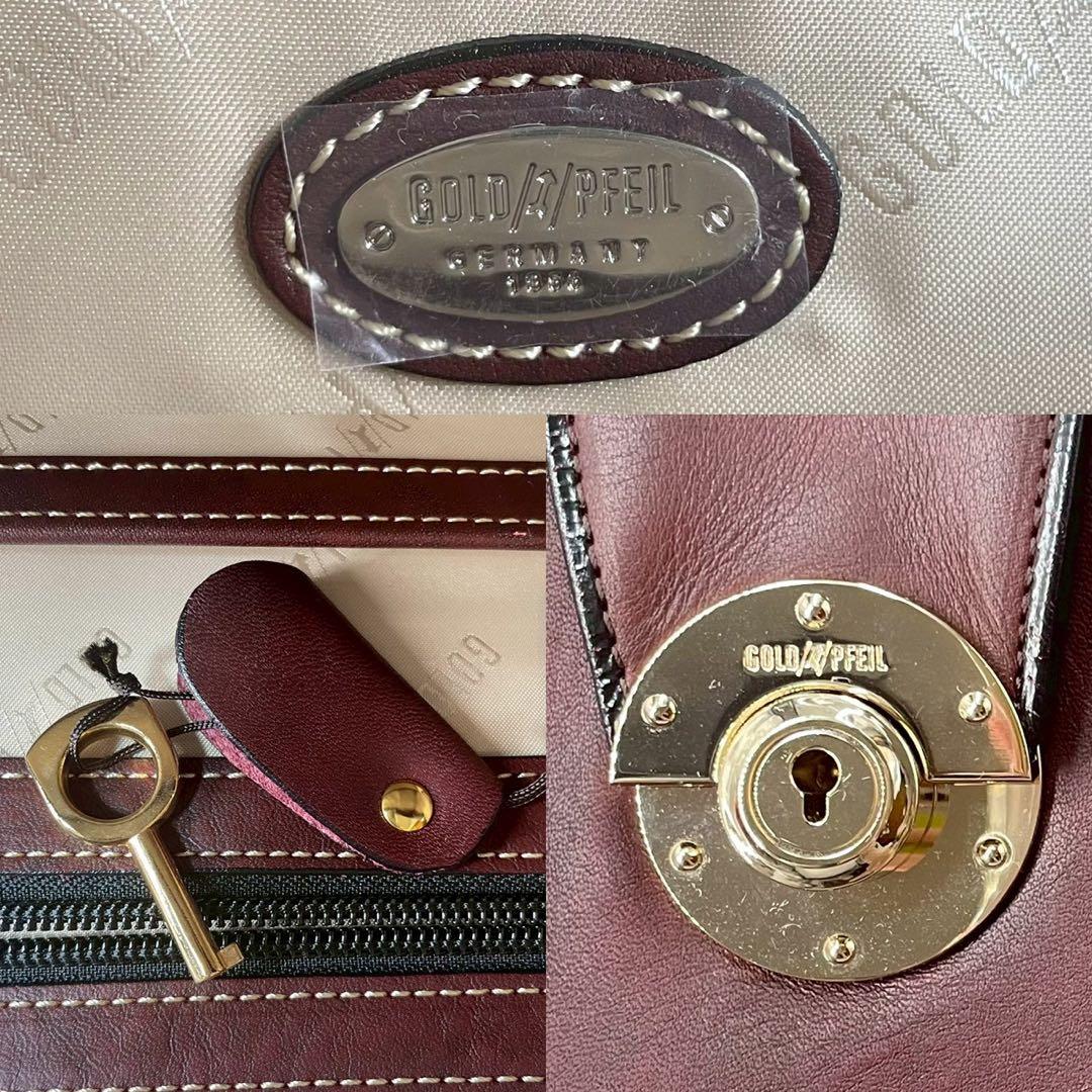 専用【未使用級】ゴールドファイル ダレスバッグ ビジネスバッグ 大容量 ブラウン