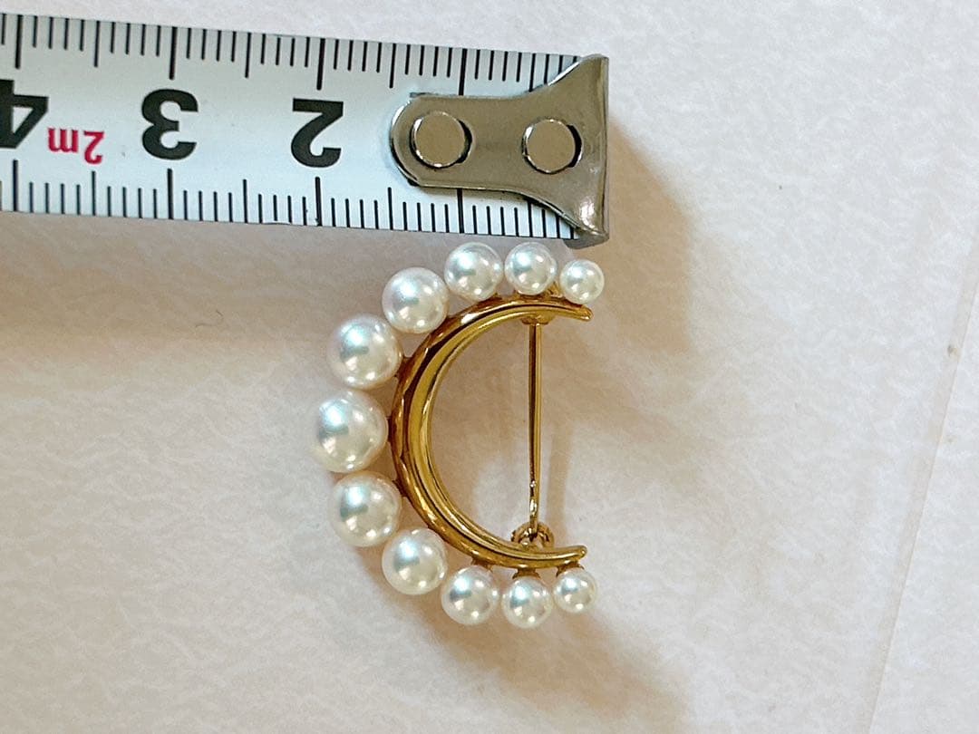 MIKIMOTO K18 パールブローチ⟡.·