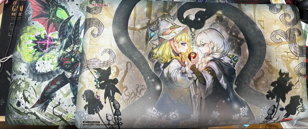 遊戯王　罪宝の囁き　白き森 と 断罪ディアベルスター 公式 プレイマット