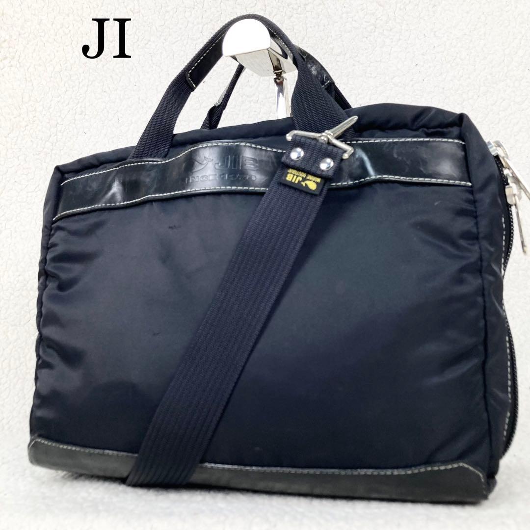 【美品】JIB ２WAY ビジネスバッグ ナイロンレザー 黒 A4 PC